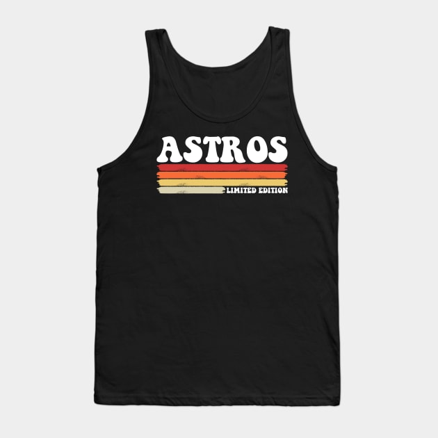 Astros Name Personalized Vintage Retro Tank Top by deafcrafts